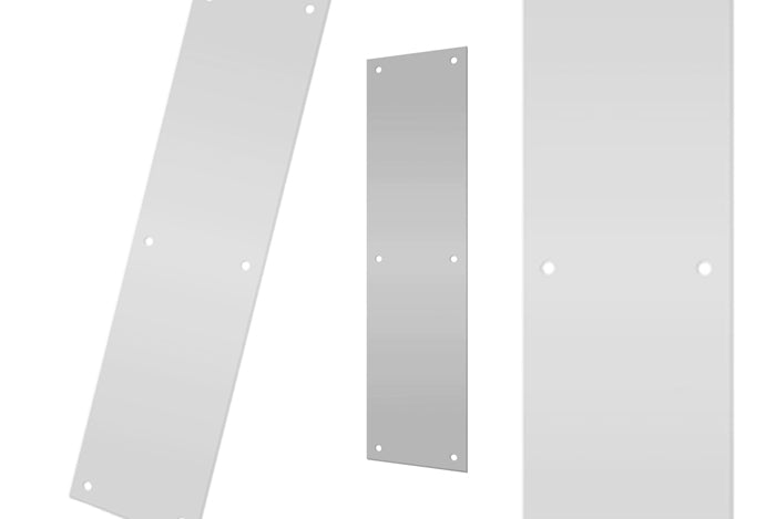 Deltana PP4016 Push Plates - Satin Stainless Sparrow Supply