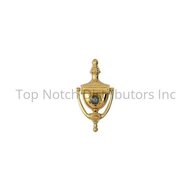 Deltana DKV6RCR003 Door Knocker-Viewer; Victorian Rope; Lifetime Br... Sparrow Supply