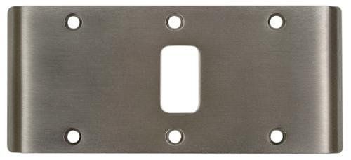 Best Hinges DLS226D 5-3/4" Double Lipped Strike for Center Hung Doors # 100340 Satin Chrome Finish Sparrow Supply