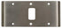 Best Hinges DLS226D 5-3/4" Double Lipped Strike for Center Hung Doors # 100340 Satin Chrome Finish Sparrow Supply