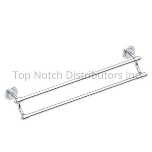 Moen DN0722CH Iso 24" Double Towel Bar Bright Chrome Sparrow Supply