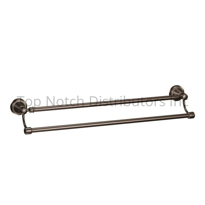 Moen DN3622ORB Bradshaw 24" Double Towel Bar Oil Rubbed Bronze Sparrow Supply