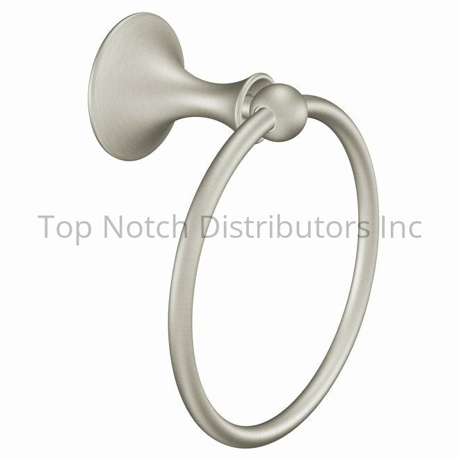 Moen DN7786BN Lounge Towel Ring Brushed Nickel Sparrow Supply
