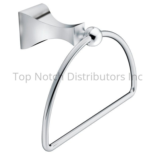 Moen DN8386CH Retreat Towel Ring Bright Chrome Sparrow Supply