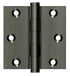 Deltana DSB315A 3" x 3" Square Hinge; Antique Nickel Finish
