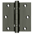 Deltana DSB35B15A 3-1/2" x 3-1/2" Square Hinge; Ball Bearings; Antique Nickel Finish