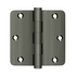 Deltana DSB35R415A 3-1/2" x 3-1/2" x 1/4" Radius Hinge; Antique Nickel Finish