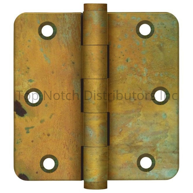 Deltana DSB35R4RT-R 3-1/2" x 3-1/2" x 1/4" Radius Hinge; Residentia... Sparrow Supply