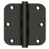 Deltana DSB35R510B 3-1/2" x 3-1/2" x 5/8" Radius Hinge; Oil Rubbed Bronze Finish