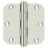 Deltana DSB35R514 3-1/2" x 3-1/2" x 5/8" Radius Hinge; Bright Nickel Finish