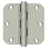 Deltana DSB35R515 3-1/2" x 3-1/2" x 5/8" Radius Hinge; Satin Nickel Finish
