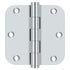 Deltana DSB35R526 3-1/2" x 3-1/2" x 5/8" Radius Hinge; Bright Chrome Finish Sparrow Supply