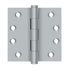 Deltana DSB426D 4" x 4" Square Hinge; Satin Chrome Finish