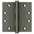 Deltana DSB4515A 4-1/2" x 4-1/2" Square Hinge; Antique Nickel Finish