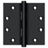 Deltana DSB4519 4-1/2" x 4-1/2" Square Hinge; Black Finish