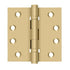 Deltana DSB4B4 4" x 4" Square Hinge; Ball Bearings; Satin Brass Finish