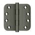 Deltana DSB4R515A 4" x 4" x 5/8" Radius Hinge; Antique Nickel Finish