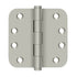 Deltana DSB4R515 4" x 4" x 5/8" Radius Hinge; Satin Nickel Finish