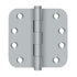 Deltana DSB4R526D 4" x 4" x 5/8" Radius Hinge; Satin Chrome Finish