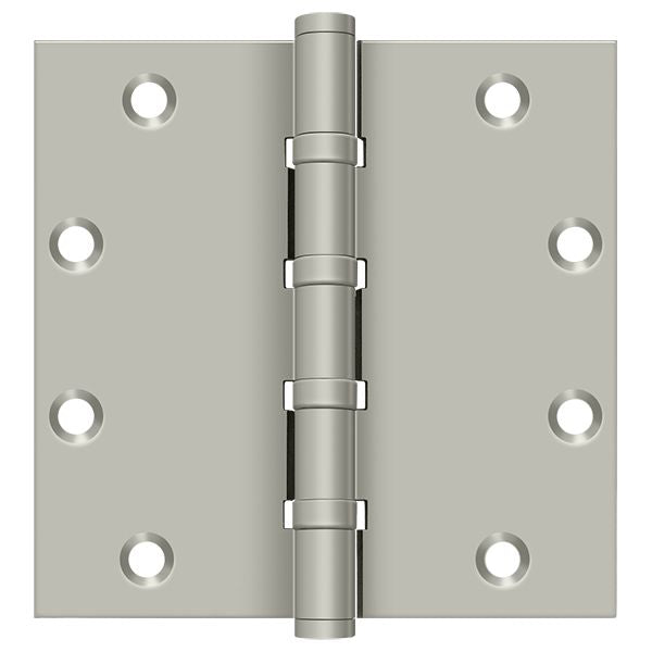 Deltana DSB55B15 5" x 5" Square Ball Bearing Hinge; Satin Nickel Finish