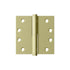 Deltana DSBLO43UNLRH Right Hand 4" x 4" Square Lift-Off Hinge Unlacquered Brass Finish