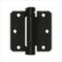 Deltana DSH35R41B 3-1/2" x 3-1/2" x 1/4" Spring Hinge; Flat Black Finish