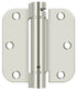 Deltana DSH35R514 3-1/2" x 3-1/2" x 5/8" Spring Hinge; Bright Nickel Finish Sparrow Supply