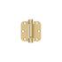 Deltana DSH35R53/4 3-1/2" x 3-1/2" x 5/8" Spring Hinge; Bright Brass By Satin Brass Finish Sparrow Supply