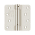 Deltana DSH4R414 4" x 4" 1/4" Radius Spring Hinge Bright Nickel Finish