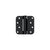 Deltana DSH4R51B 4" x 4" 5/8" Radius Spring Hinge; Flat Black Finish Sparrow Supply