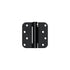 Deltana DSH4R51B 4" x 4" 5/8" Radius Spring Hinge; Flat Black Finish Sparrow Supply