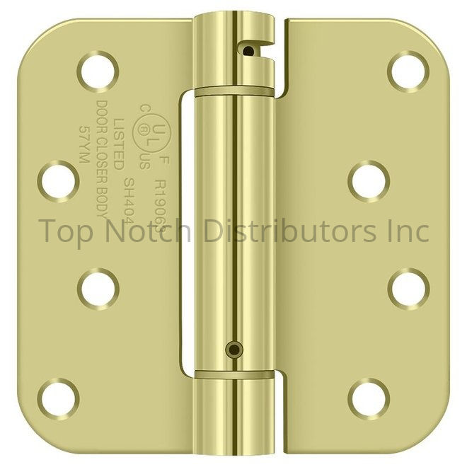 Deltana DSH4R52DT 4" x 4"; 5/8" Radius Corner Hinge; TT; Zinc Dichr... Sparrow Supply