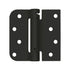 Deltana DSH4SR51B-LH Left Hand 4" x 4" 5/8" Radius by Square Spring Hinge Paint Black Finish