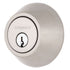 Brinks E2401119 Raleigh Series Transitional Round Single Cylinder Deadbolt with 4 Way Adjustable Backset Satin Nickel Finish Sparrow Supply