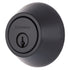 Brinks E2401122 Raleigh Series Transitional Round Single Cylinder Deadbolt with 4 Way Adjustable Backset Matte Black Finish Sparrow Supply