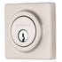 Brinks E2402119 Mendocino Series Contemporary Square Single Cylinder Deadbolt with 4 Way Adjustable Backset Satin Nickel Finish Sparrow Supply