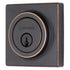 Brinks E2402150 Mendocino Series Contemporary Square Single Cylinder Deadbolt with 4 Way Adjustable Backset Tuscan Bronze Finish Sparrow Supply