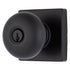 Brinks E2416122 Mendocino Series Keyed Entry Contemporary Ball Knob and Square Rose with 4 Way Adjustable Latch and Round Corner Full Lip Strike Matte Black Finish Sparrow Supply