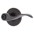 Brinks E2418150 Raleigh Series Keyed Entry Transitional Wave Lever and Round Rose with 4 Way Adjustable Latch and Round Corner Full Lip Strike Tuscan Bronze Finish Sparrow Supply