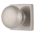 Brinks E2426119 Mendocino Series Passage Contemporary Ball Knob and Square Rose with 4 Way Adjustable Latch and Round Corner Full Lip Strike Satin Nickel Finish Sparrow Supply