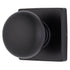 Brinks E2426122 Mendocino Series Passage Contemporary Ball Knob and Square Rose with 4 Way Adjustable Latch and Round Corner Full Lip Strike Matte Black Finish Sparrow Supply