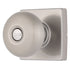 Brinks E2436119 Mendocino Series Privacy Contemporary Ball Knob and Square Rose with 4 Way Adjustable Latch and Round Corner Full Lip Strike Satin Nickel Finish Sparrow Supply