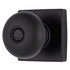 Brinks E2436122 Mendocino Series Privacy Contemporary Ball Knob and Square Rose with 4 Way Adjustable Latch and Round Corner Full Lip Strike Matte Black Finish Sparrow Supply