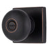 Brinks E2436150 Mendocino Series Privacy Contemporary Ball Knob and Square Rose with 4 Way Adjustable Latch and Round Corner Full Lip Strike Tuscan Bronze Finish Sparrow Supply
