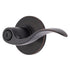 Brinks E2438150 Raleigh Series Privacy Transitional Wave Lever and Round Rose with 4 Way Adjustable Latch and Round Corner Full Lip Strike Tuscan Bronze Finish Sparrow Supply