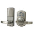 Lockey E995SN Electronic Keypad Lever Lock with Remote Control Satin Nickel Finish Sparrow Supply