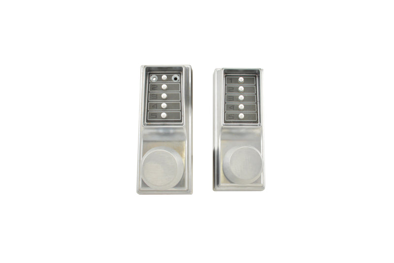 Simplex EE1011EE Mechanical Pushbutton Locksets - Satin Chrome Sparrow Supply