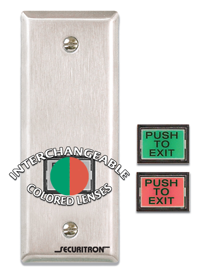 Securitron EEB3N Buttons and Actuators - Satin Stainless Sparrow Supply