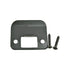 Don-Jo EL115622RC 2-1/4" Full Lip Strike with 1-1/2" Extended Lip with Round Corners Black Finish Sparrow Supply