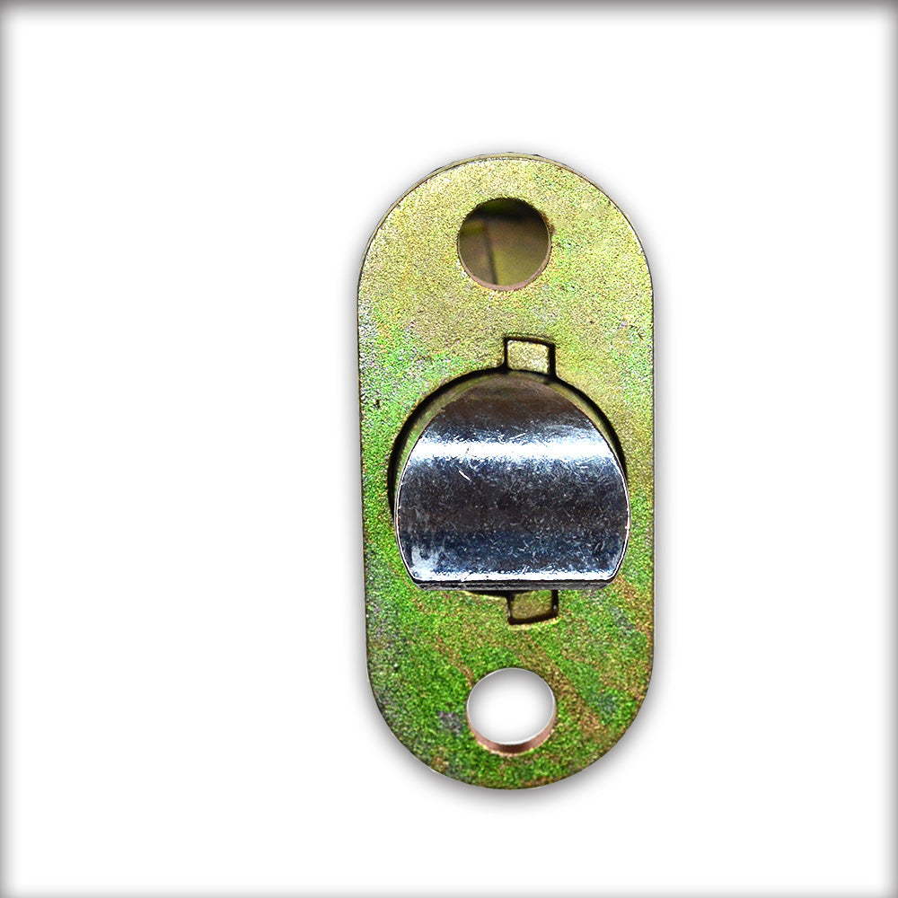 Emtek EM28PSL234S 28 Degree Silver Passage Latch 2-3/4" Backset Less Faceplate Sparrow Supply